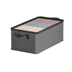 Washable & Foldable Wardrobe Organizer - Eco-Friendly Fabric Bin for Jeans & Clothes