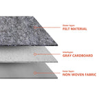 Set of 3 Felt Storage Organizer Bins with Lid and Handles