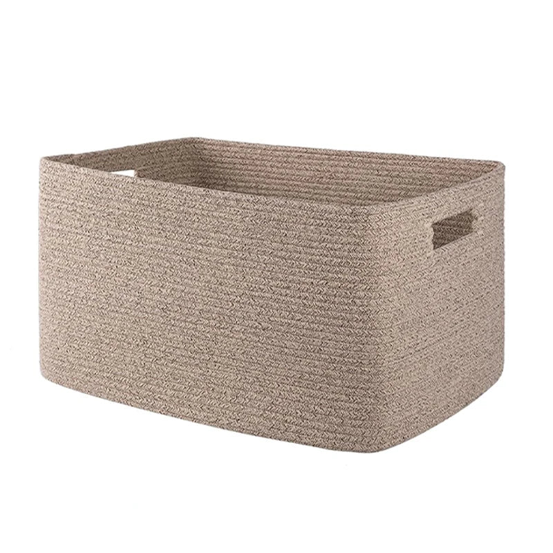 Braided Rope Storage Basket - Stylish Home Organizer