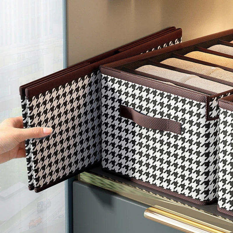 Multi-Grid Foldable Wardrobe Organizer