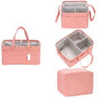 Adorable Polka Dot Fabric Storage Caddy - Nursery & Playroom Organizer