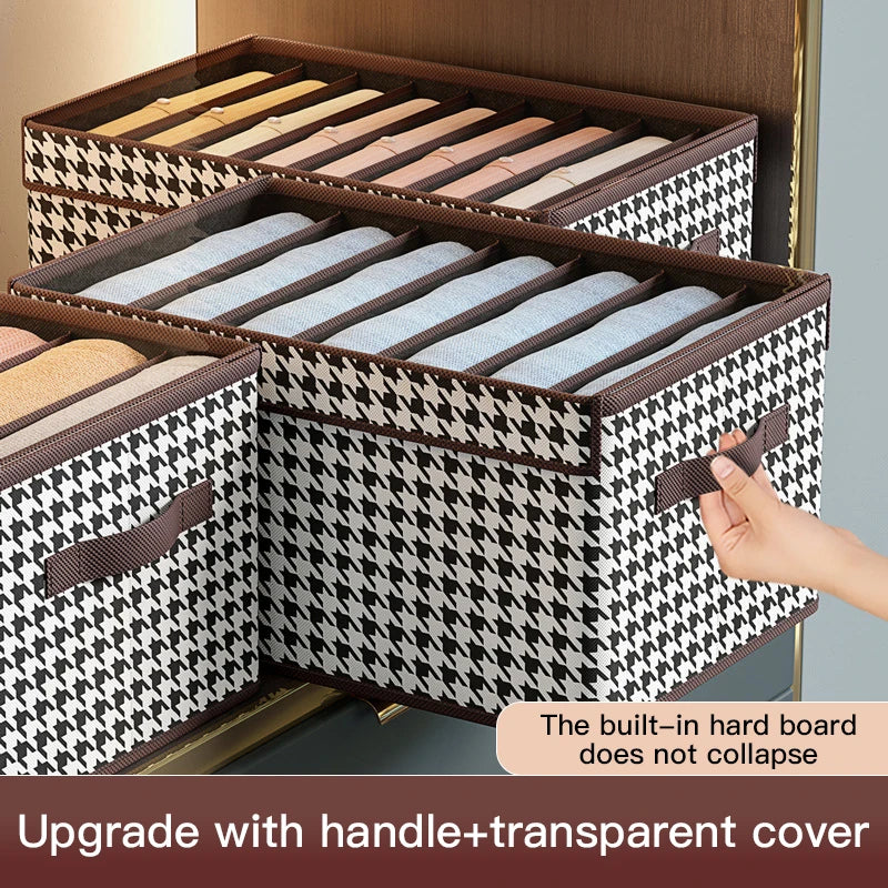 Multi-Grid Foldable Wardrobe Organizer