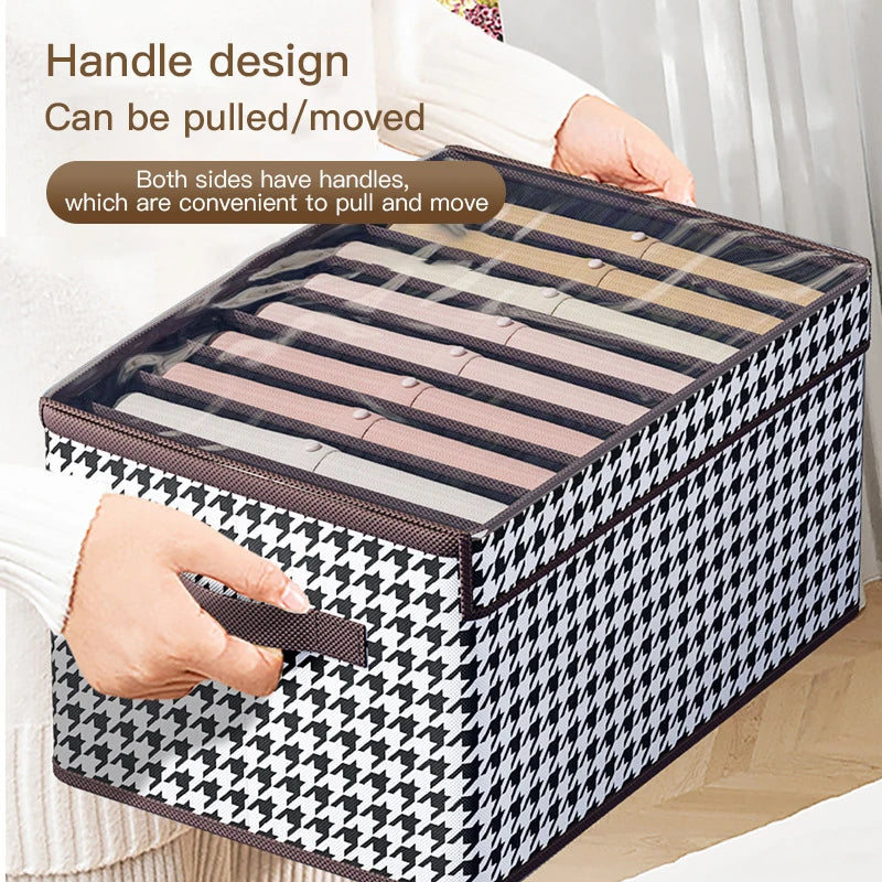 Multi-Grid Foldable Wardrobe Organizer