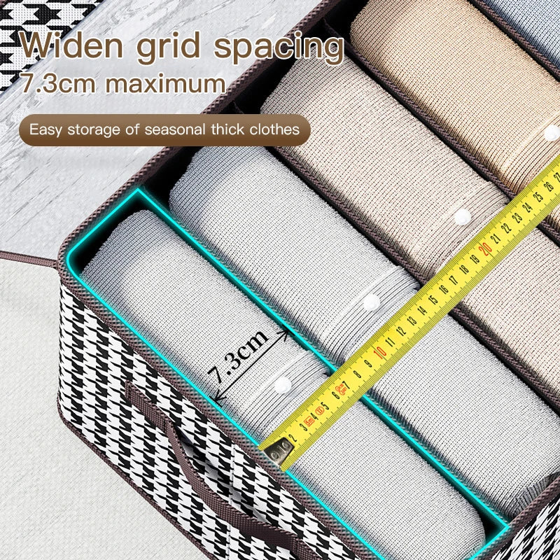 Multi-Grid Foldable Wardrobe Organizer