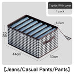 Multi-Grid Foldable Wardrobe Organizer