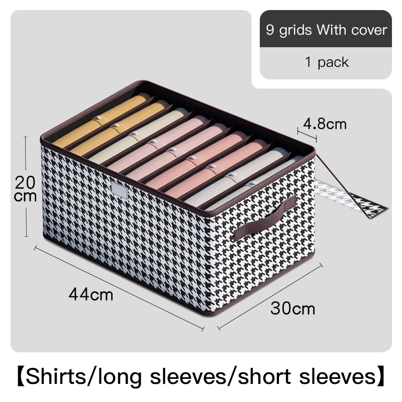 Multi-Grid Foldable Wardrobe Organizer
